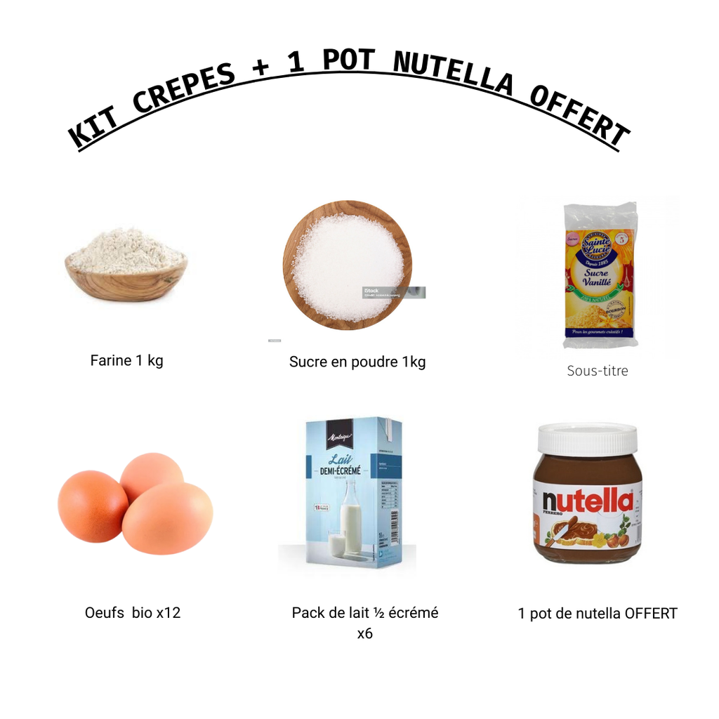 La Box Crêpes + 1 pot nutella OFFERT