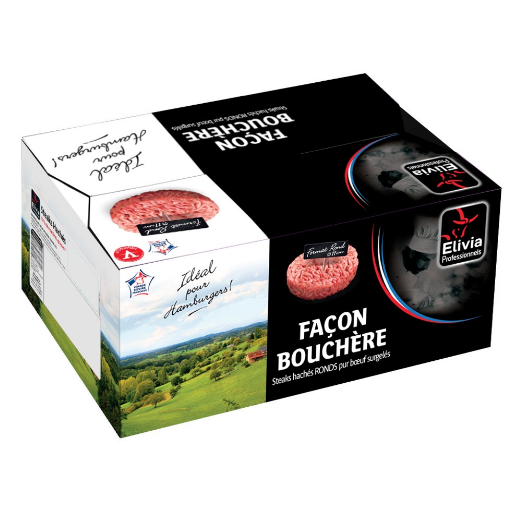 SURG - Steaks Hachés Façon Bouchère VBF 100% boeuf - 150G x 38 - 5.7 KG