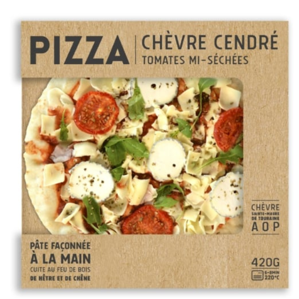 Pizza chèvre cendré, tomates mi-séchées - 420 G