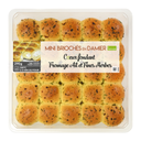 Mini briochés en damier cœur fromage ail & fines herbes - 290G 