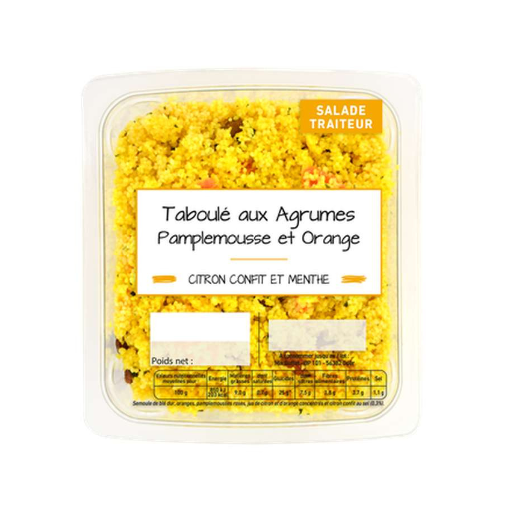 Salades - Taboulé aux agrumes - pamplemousse, orange, citron confit, menthe - 1,5 KG