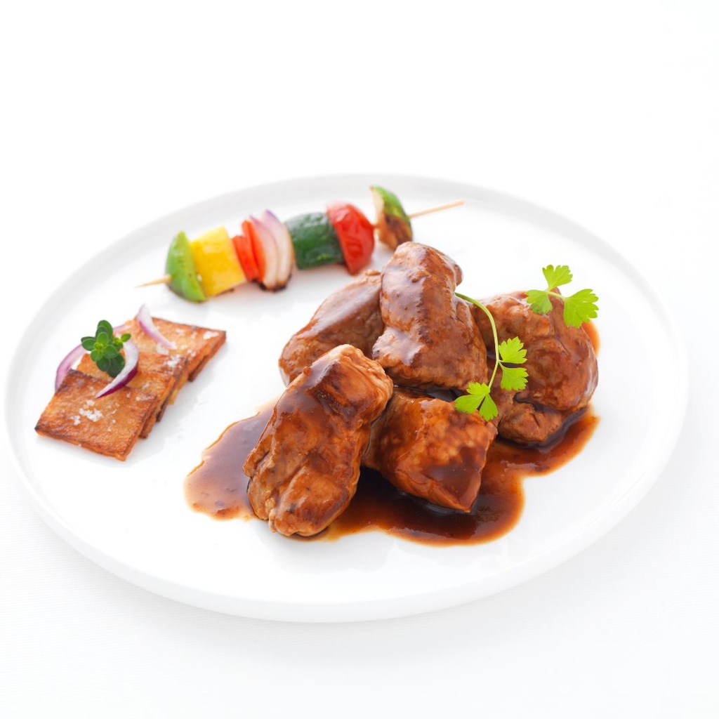 Plats - Sauté de porc sauce barbecue - 10 personnes 