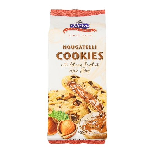 Cookies pépite chocolat fourrage noisette - 200G