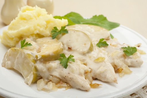 Aiguillettes de poulet à la normande 10 pers, - 1,8KG
