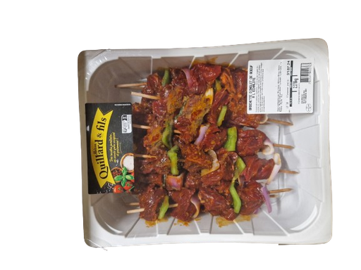 Brochettes d'onglets de bœuf à l'échalote - 2.100 KG