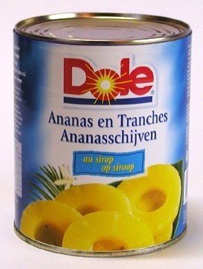 Tranches d'ananas au Sirop - 4/4 - 850ML