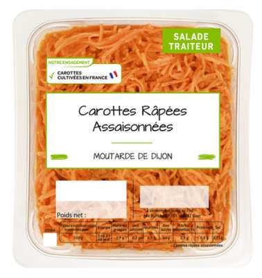 Carottes râpées assaisonnés - 300G