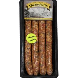 Chipolatas aux Légumes grillés x 20  - env. 1.8 KG (Maison Quillard-44)