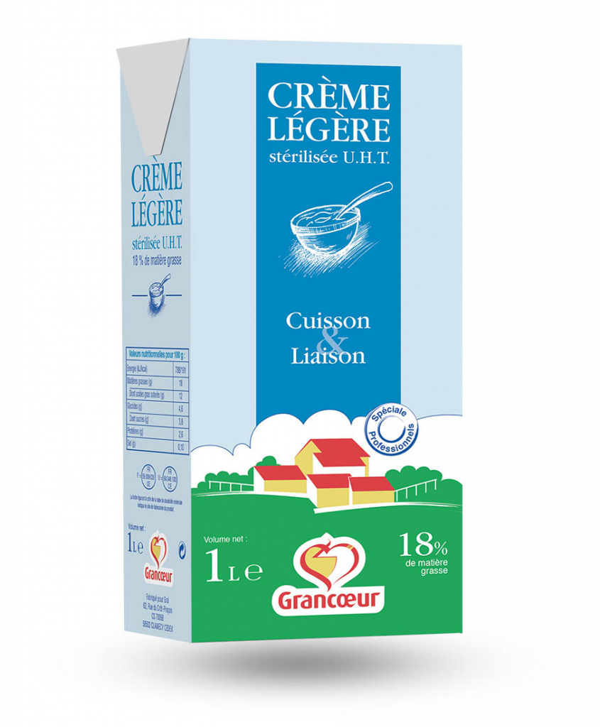 Crème liquide UHT 18% - 1 L