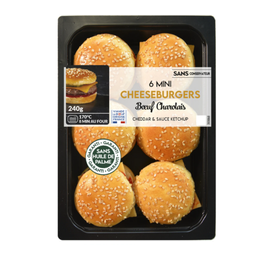 [20296] Mini cheeseburgers bœuf charolais cheddar