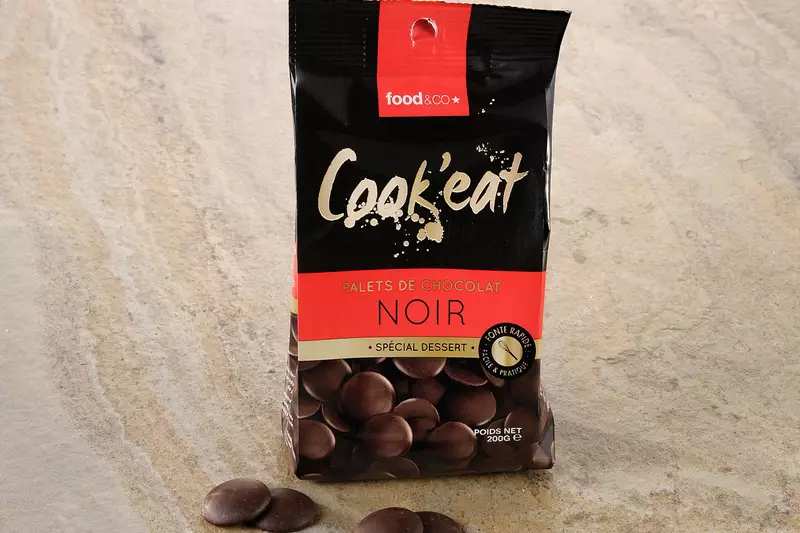 Palets de chocolat noir dessert - 200 G