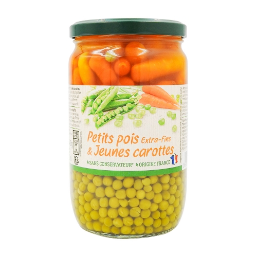 Petits pois carottes extra fins - 425 G