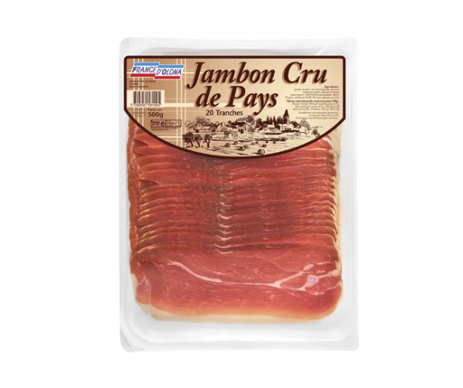 Jambon cru de pays tranché  - 500 G