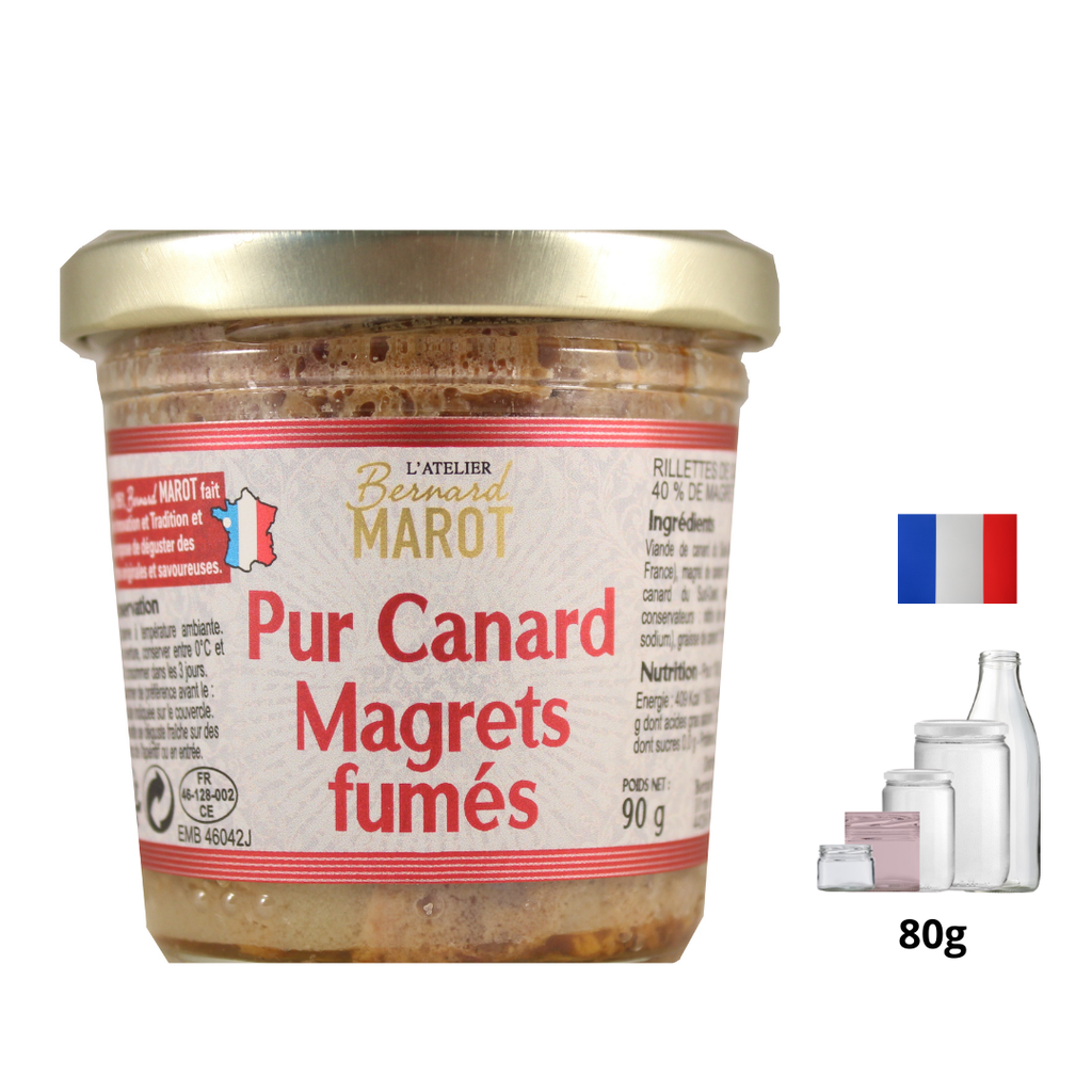 Rillettes pur canard magrets fumés - 90g