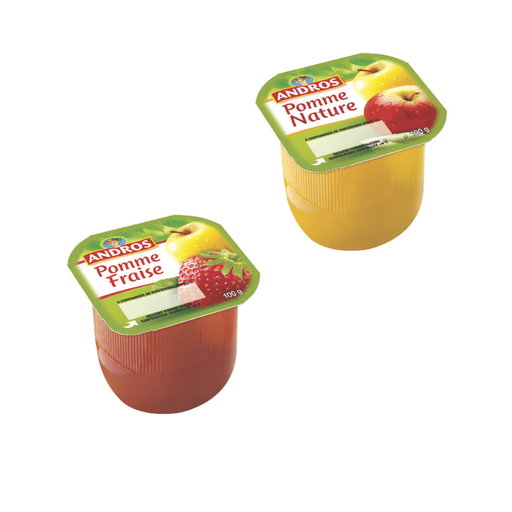 Mix compote pomme et fraise - 16 POTS