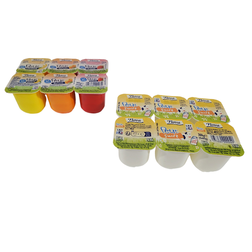 Mix petits suisses sucrés et fruits - 24 POTS