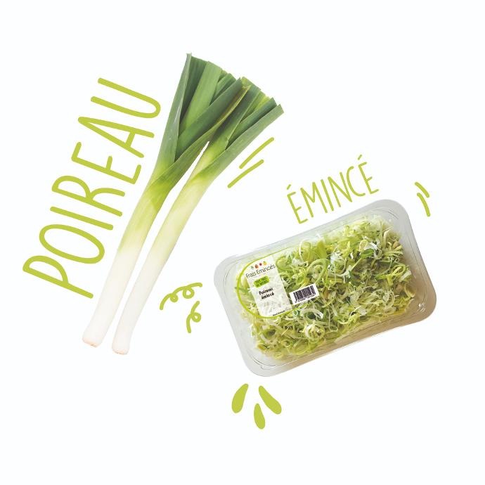 Poireau émincé - 1 KG