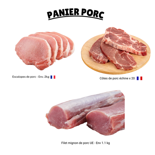 Panier Porc frais VPF 3 éléments - 5.9 KG 