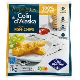 Promo - Aiguillettes de colin d'Alaska façon Fish&amp;chips - 1 KG