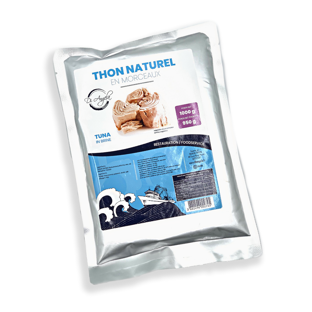 Morceaux de thon au naturel - 1KG