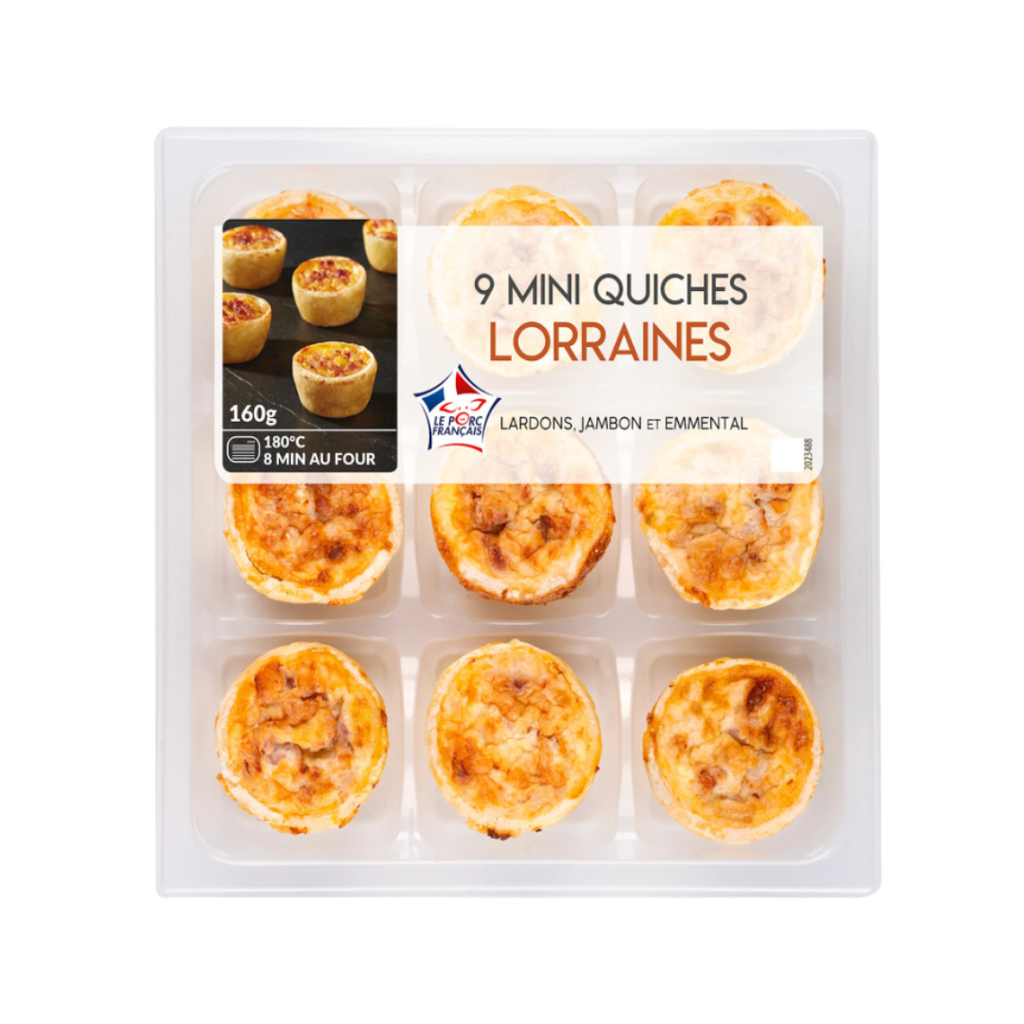Mini quiches lorraine - 160G
