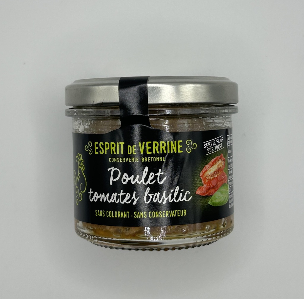 Terrine poulet tomate & basilic - 90G
