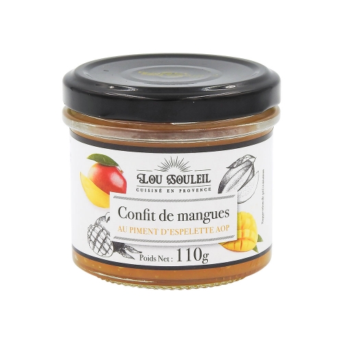 Confit de mangues au piment d'Espelette - 110G