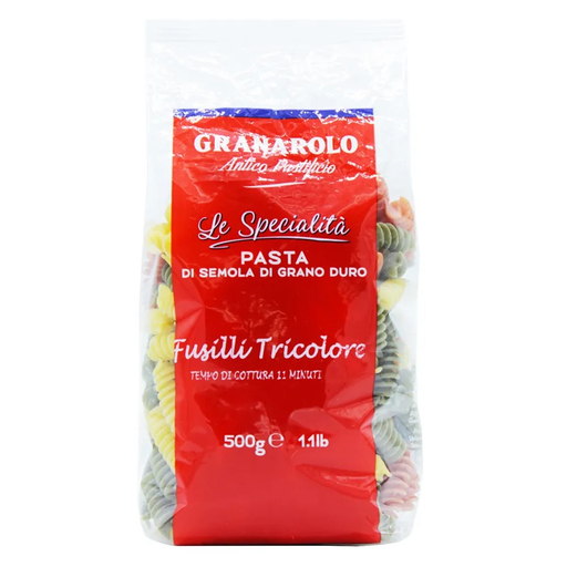 PROMO Pastificio Granarolo - Pâtes Fusilli Tricolore -500 GR