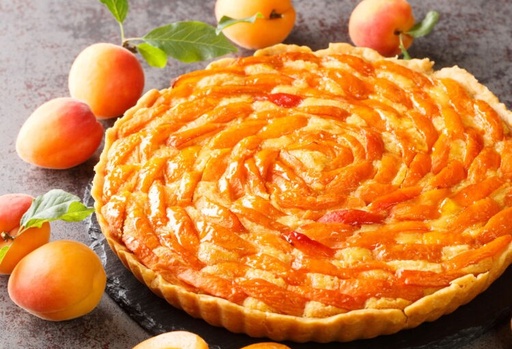 Tarte aux abricots - 16 parts