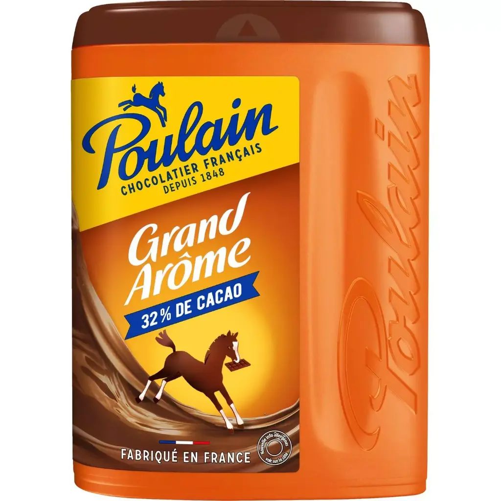 Chocolat en Poudre Grand Arôme 32% de cacao POULAIN - Boîte de 800g