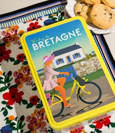 Boîte de sablés métallique - Bretagne - 210gr