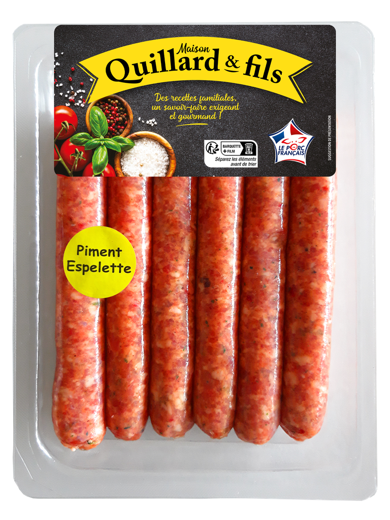 Chipolatas au piment d'Espelette - 1.8 KG