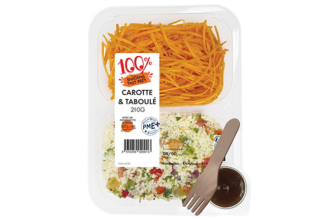 Duo Carottes/Taboulé snacking - 210 G