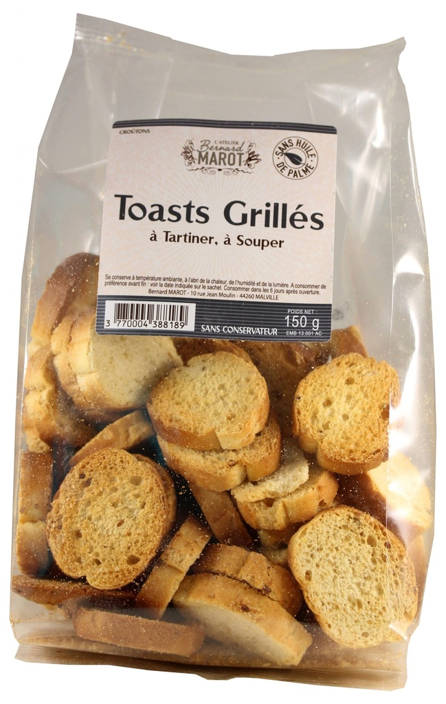 Toasts grillés au Sarazin - 150 G